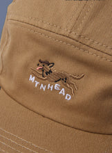 5 Panel Cap - Mustard Mtn. Wolf Embroidery