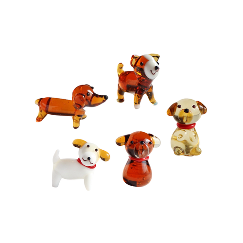 Micro Glass Dog - Assorted Selection Available