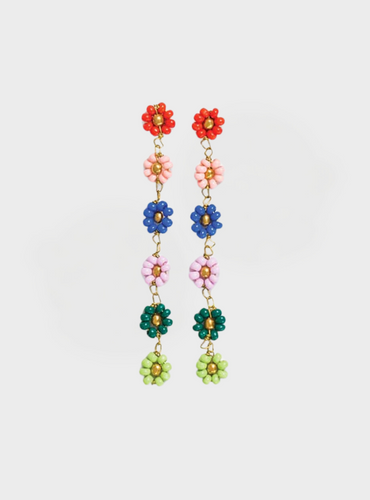 Mandy Flower Chain Earrings