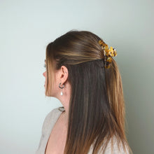 Cellulose Acetate Narrow Cloud Hair Claw Clip - Orange Multi