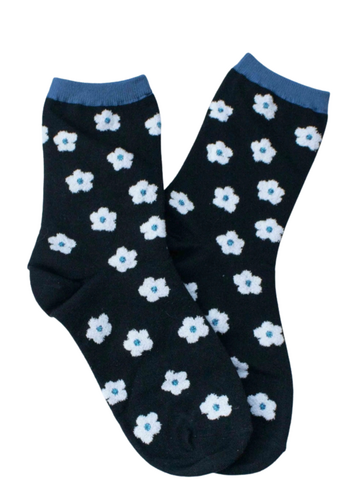Maisey Socks - Black/Blue