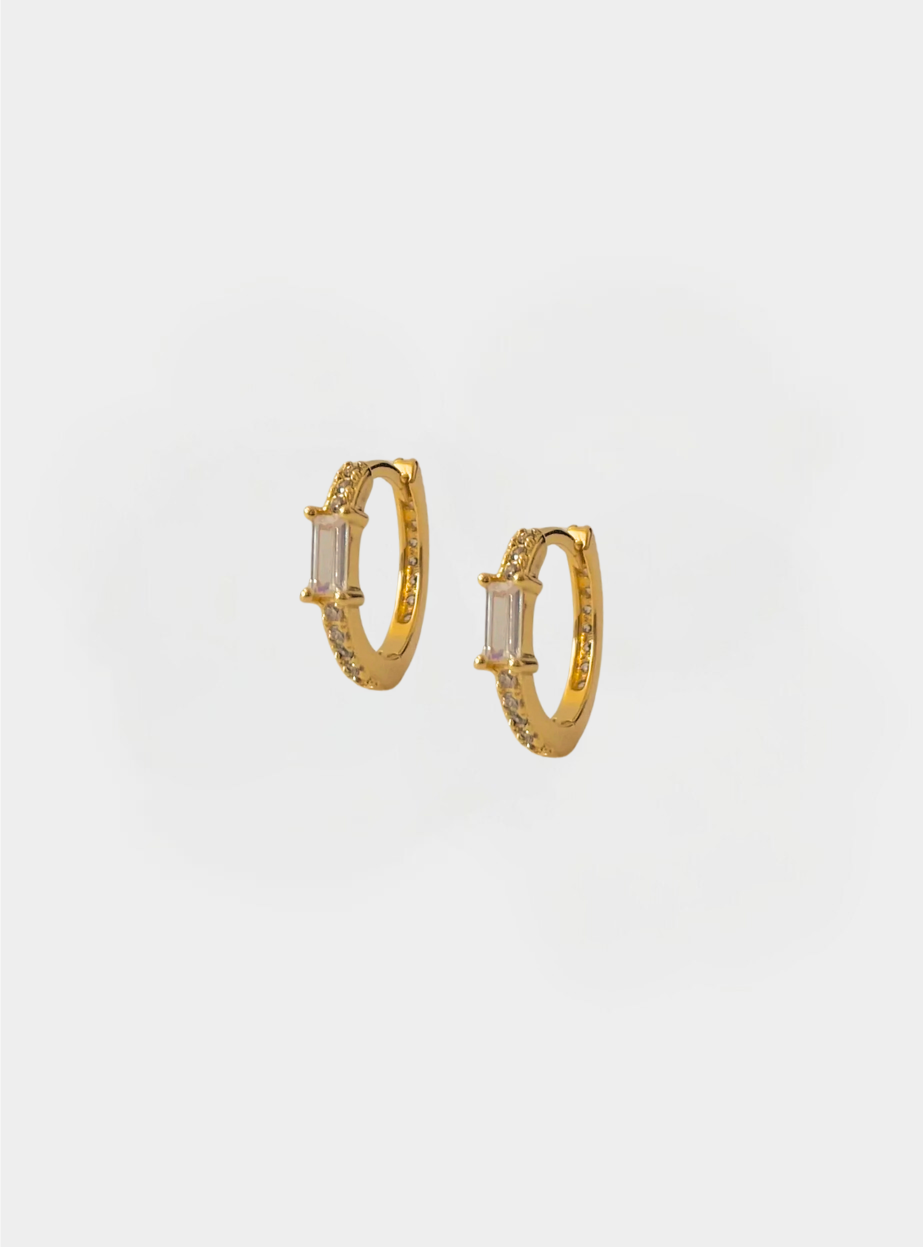 Siera Stone Huggies- Gold