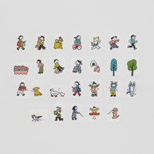 Washi Tape Sticker Roll - People Living in a Notebook - A Stroll Day