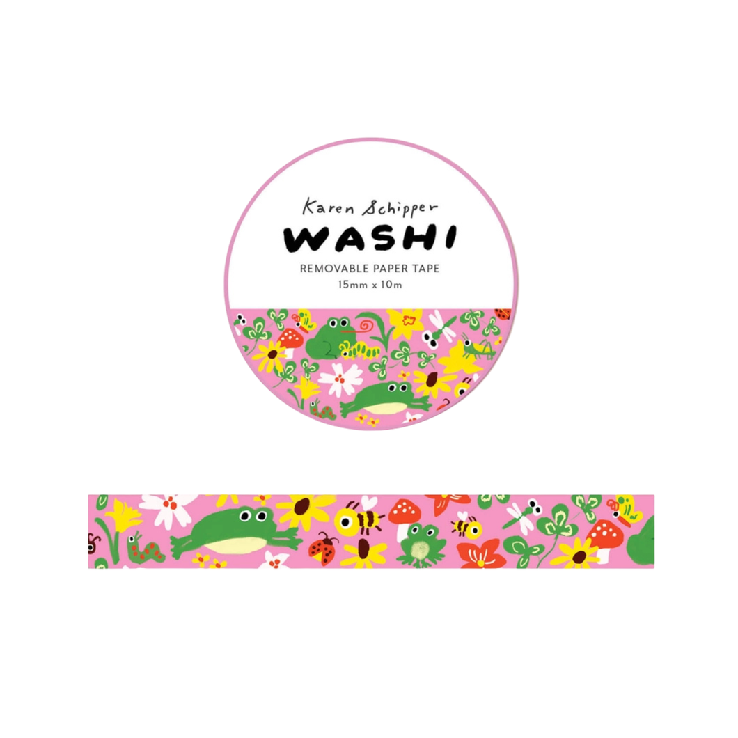 Garden Toad Washi Tape