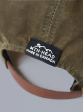 5 Panel Cap - Olive Waxed Cotton Canvas