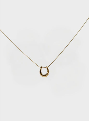 Horseshoe Necklace - Gold