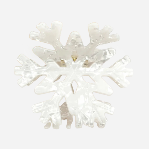 Large Snow Flake Hair Claw