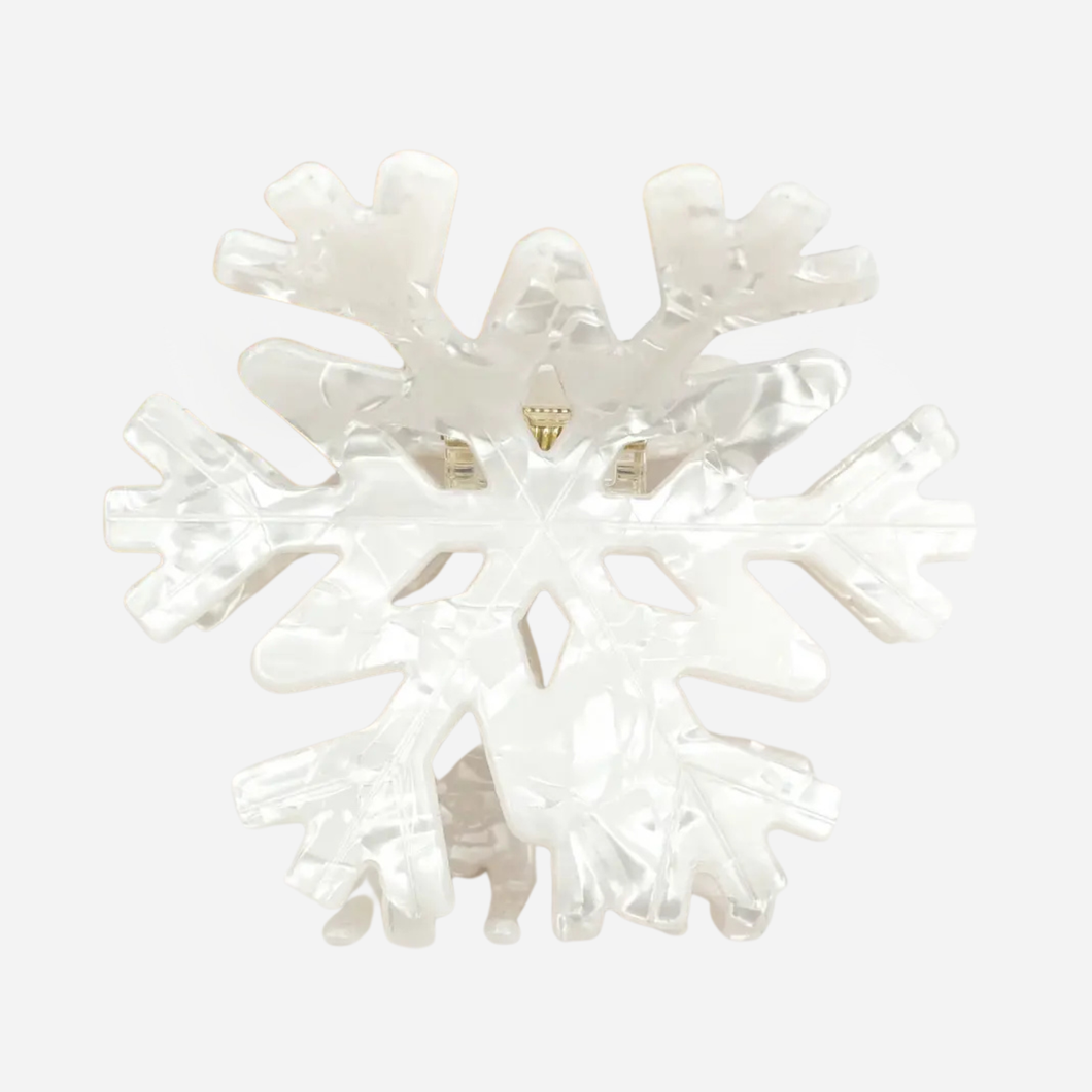 Large Snow Flake Hair Claw