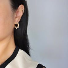 Leilani Pearl Hoop Earrings - Gold