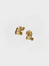 Swirl Wave Earrings - Gold