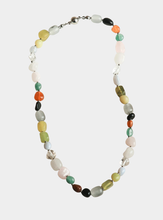 Nela Natural Stone Necklace - Silver