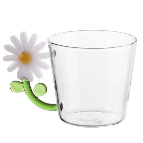 Penelope Floral Glass - White Daisy