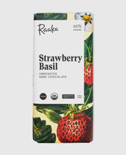 66% Strawberry Basil Unroasted Dark Chocolate Bar