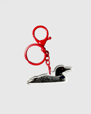 Loon AKA Stupid Canadian Wolf Bird Keychain (Heated Rivalry)