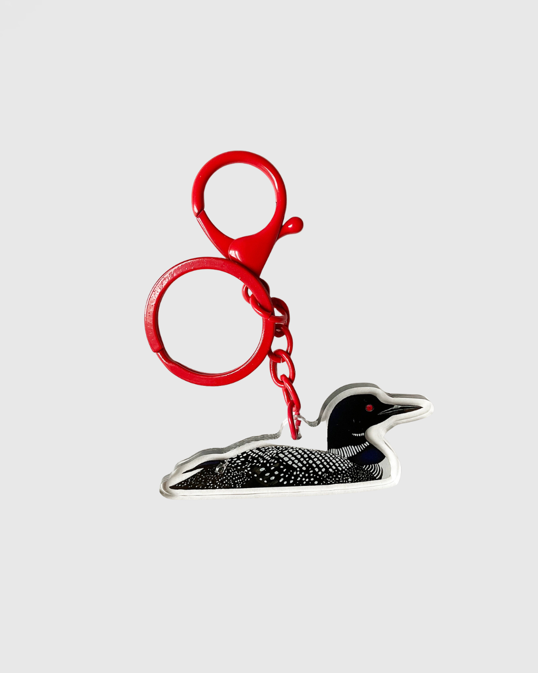Loon AKA Stupid Canadian Wolf Bird Keychain (Heated Rivalry)