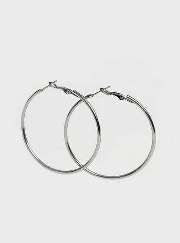 Large Hoops - Silver