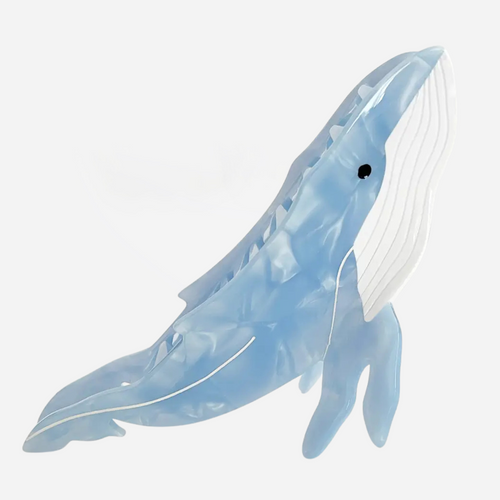 Blue Whale Claw Hair Clip