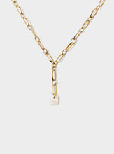 Nan Gold Lariat With Shell Paillette Necklace