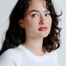 Wire Hoop Earrings (Small or Large) - Gold