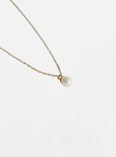 Eloise Pearl Necklace - Gold