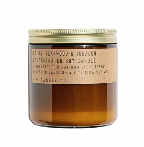 Teakwood and Tobacco - Large Concentrated Soy Candle