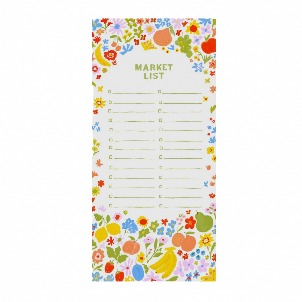 Fruit Market Notepad with Magnet