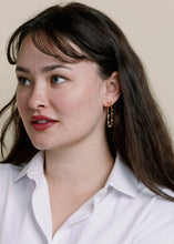 Dion Double Huggie Hoops - Gold