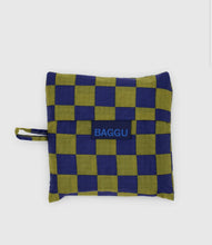 Baggu Bag - Pear Navy Check