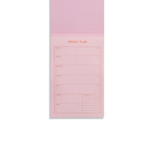 Productivity Undated Weekly List Pad - Pink