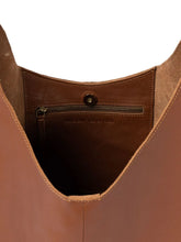 Knot Leather Shoulder Bag - Cognac