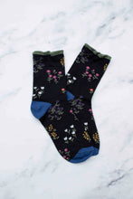 Penny Floral Socks - Black