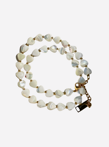 Shell Heart Necklace or Bracelet