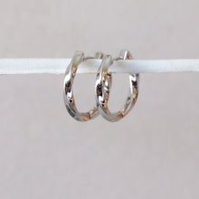 Tegan Twisted Hoops - Silver