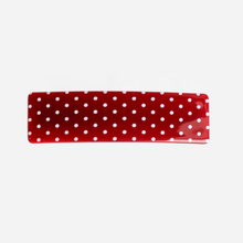 *COMING SOON* Tara Hair Barrette - Red + White Polka Dots