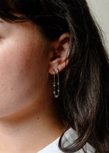 Dion Double Huggie Hoops - Silver