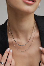 Phillis Double Necklace - Silver