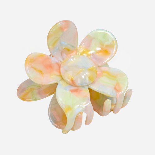 Large Flower Hair Claw - Sherbet