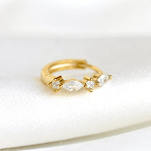 Lyra Huggie Hoop Earrings - Gold