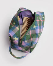 Dopp Kit - Green Star Plaid