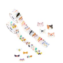 Washi Tape Sticker Rolls (2x) - Cat