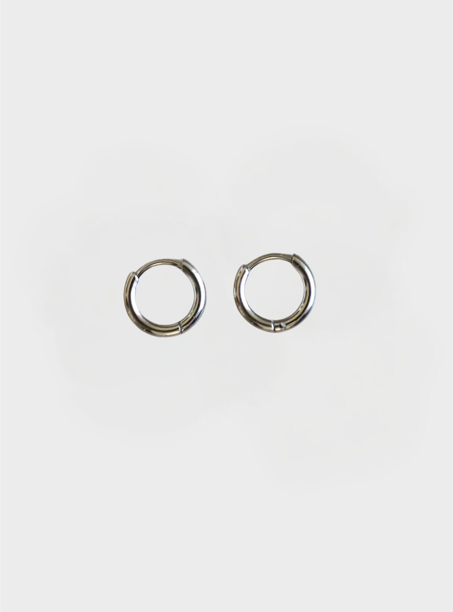 Mini Hoops (8.5mm) - Silver