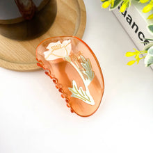 Floral Translucent Hair Claw Clip - Il