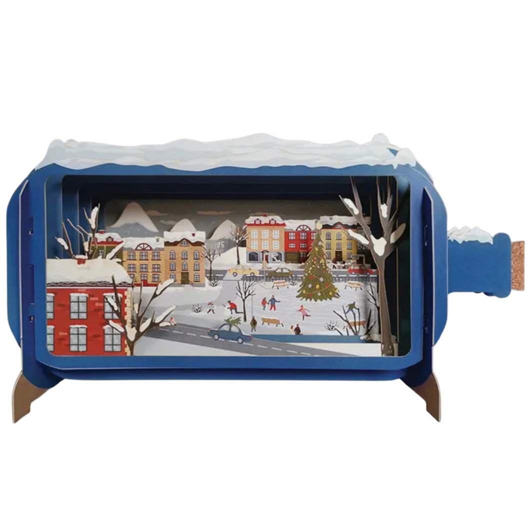 Christmas Town Square 3D Pop Up Card
