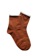Roll Up Confetti Casual Socks - Rust