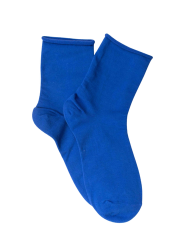 Mid Crew Cotton Socks - Royal Blue
