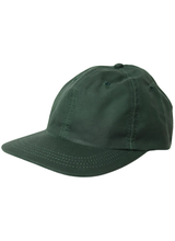 6 Panel Cap - Forest Waxed Cotton Canvas