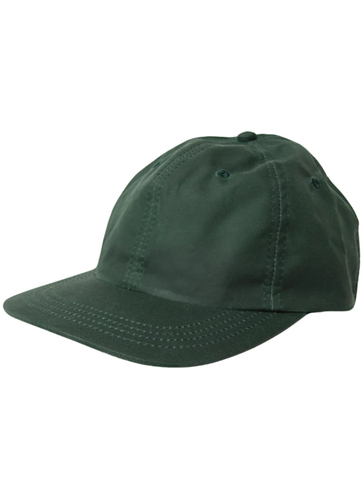 6 Panel Cap - Forest Waxed Cotton Canvas