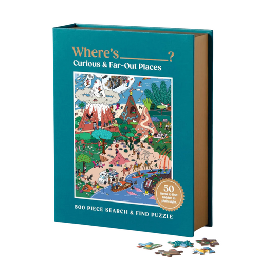 Where's ________? Curious and Far Out Places 500 Piece Search and Find Puzzle