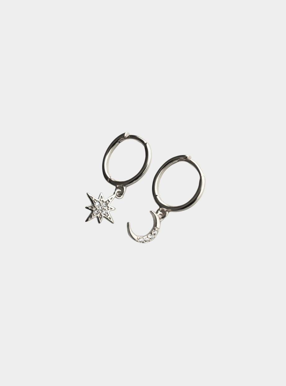Pryano Hoop Earrings - Silver