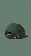 6 Panel Cap - Forest Waxed Cotton Canvas